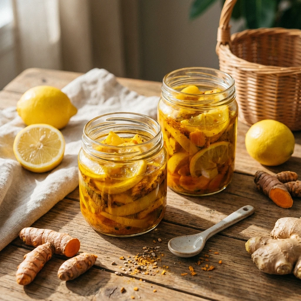 Handcrafted Lemon and Turmeric Pickles